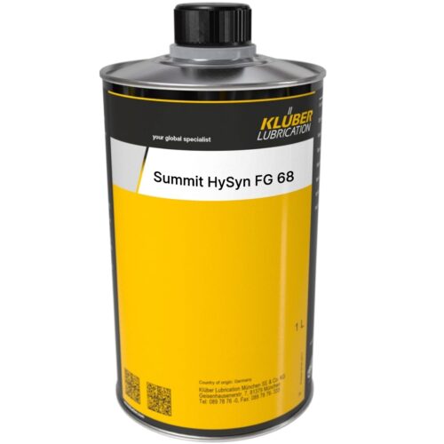 Klüber Summit HySyn FG 68 Synthetic food machinery compressor oil 1L
