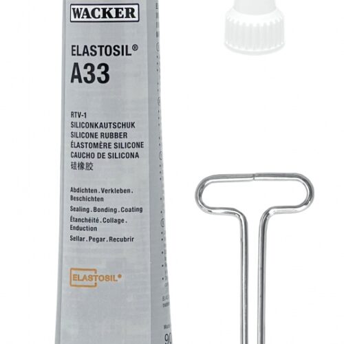 Wacker Elastosil A33 Moisture Curing Silicone Rubber RTV-1 ivory 90ml