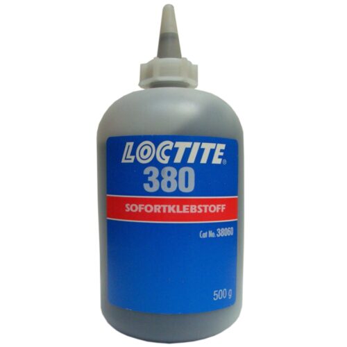 Loctite 380E Black Max CA instant glue toughened low viscosity 500g