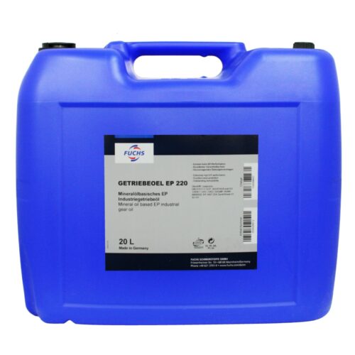 Fuchs EP 220 Mineral oil based industrial gear oil 20L canister
