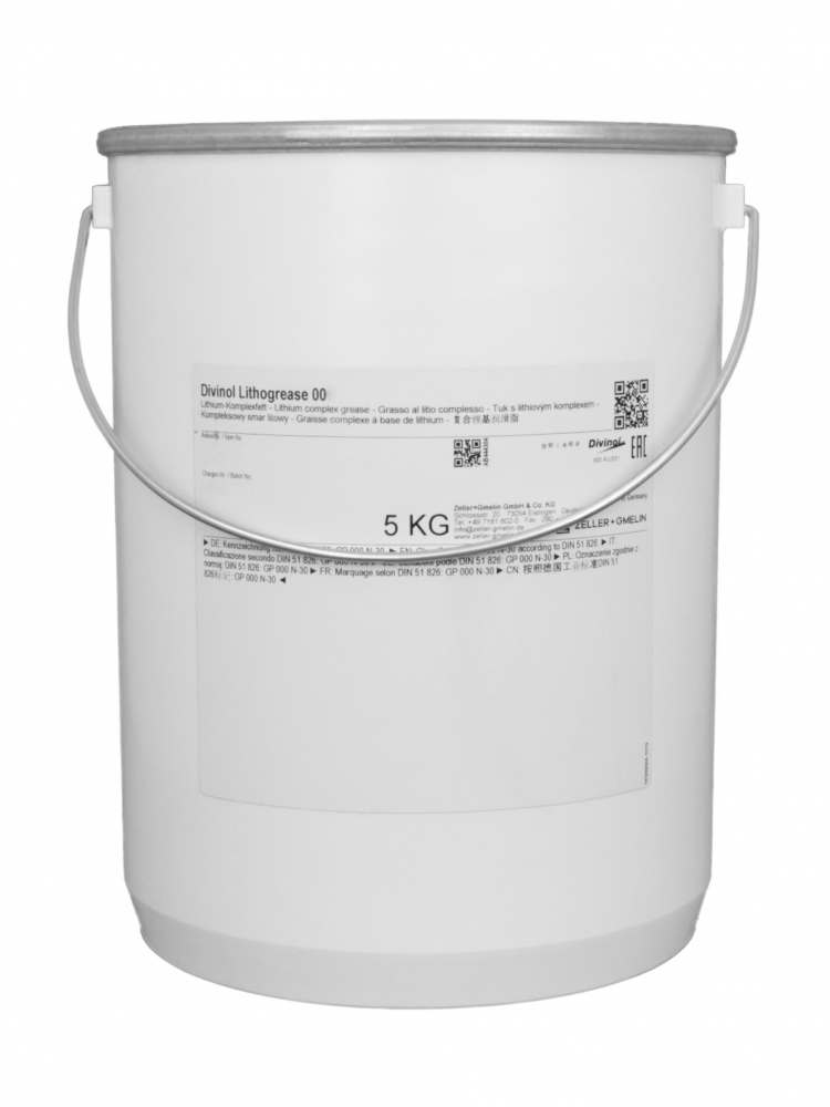 Divinol Lithogrease 00 Fluid grease for highly stressed gearboxes 5Kg