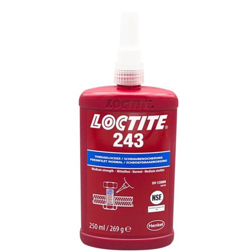 Loctite 243 Threadlocker medium strength blue 250ml