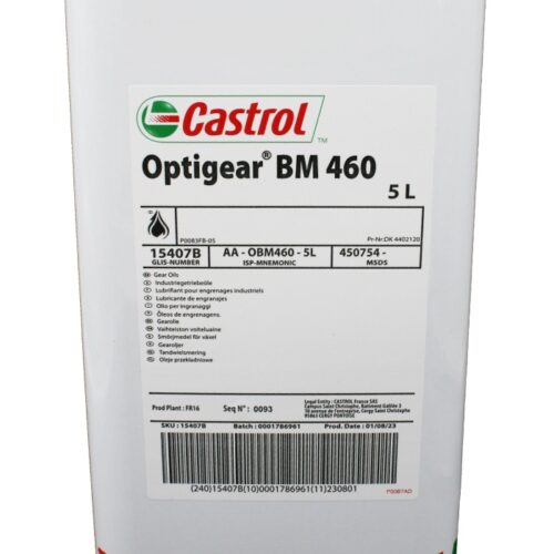 Castrol Optigear BM 460 High performance gear oil CLP 5L canister