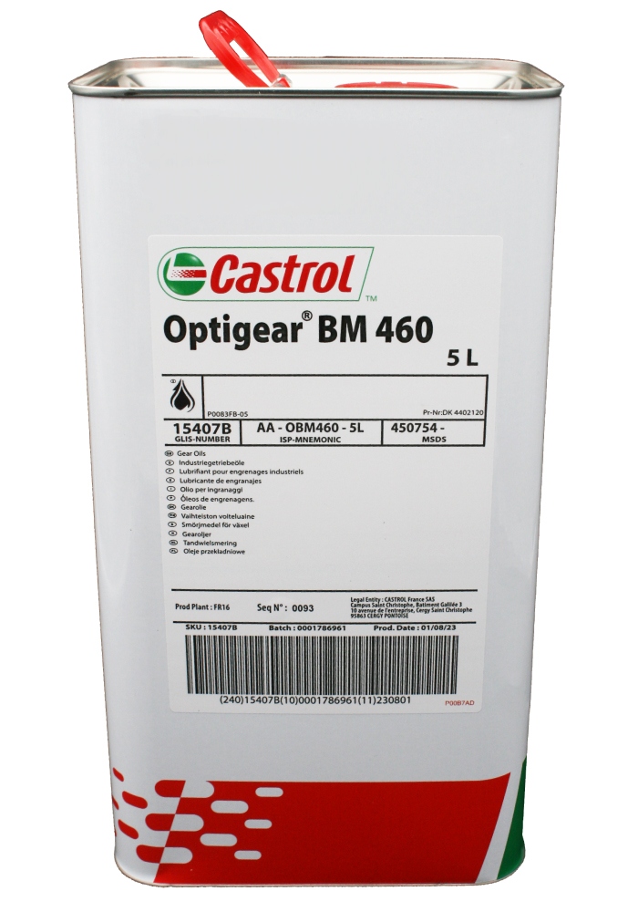 Castrol Optigear BM 460 High performance gear oil CLP 5L canister
