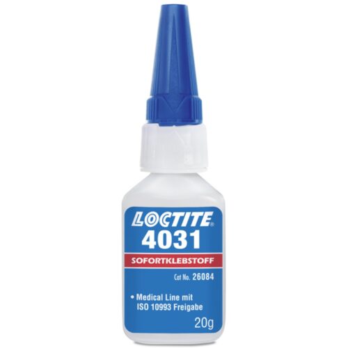 Loctite 4031 MED Cyanoacrylate instant glue low bloom low odour 20g
