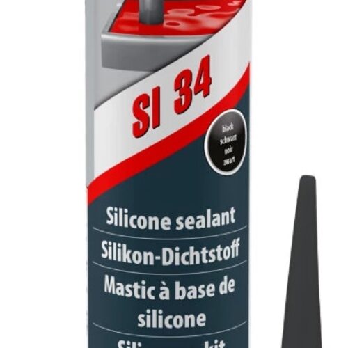 Teroson SI 34 cartridge Silicone sealant black 300ml