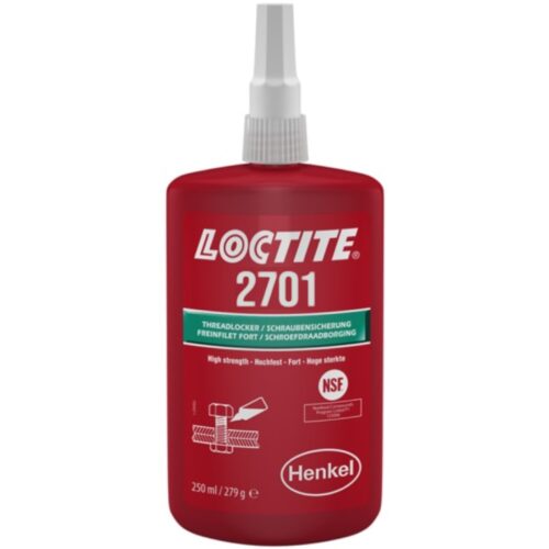 Loctite 2701 Threadlocker for chromated screws high strength 250ml