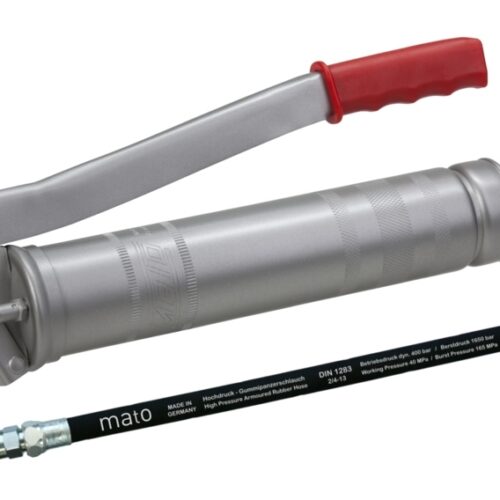 Mato all-steel grease gun E500 with RH-30C hose, M10x1 thread