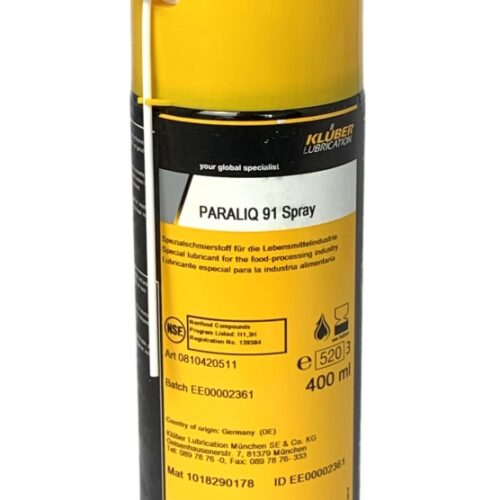 Klüber Paraliq 91 Synthetic lubricating oil 400ml spray can