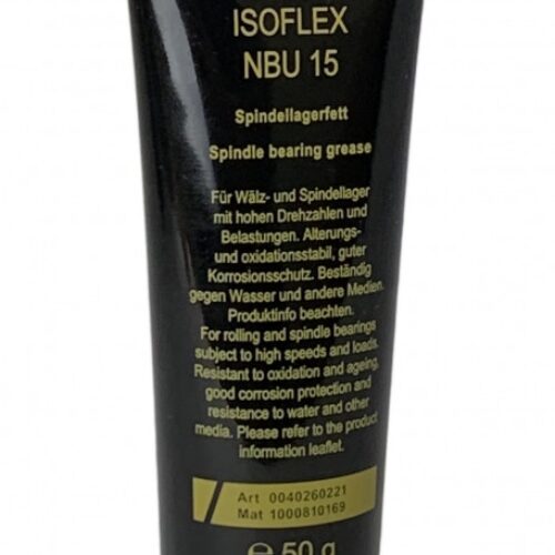 Klüber ISOFLEX NBU 15 High speed spindle bearing grease 50g tube